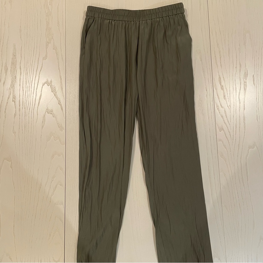 American Vintage Drapey Tapered Pants (Olive Green) - Size Medium